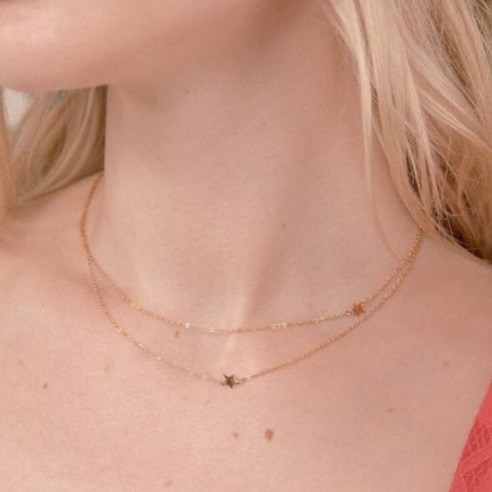 Jennifer Zeuner Star Double Necklace